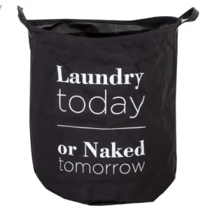 CESTO PARA ROPA LAUNDRY TODAY NEGRO