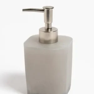 DISPENSER CUADRADO NACARADO GRIS CLARO