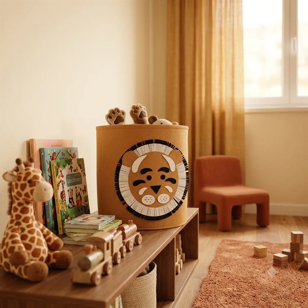 CESTO INFANTIL LEON MARRON