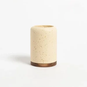 PORTACEPILLO SIMIL TRAVERTINO BEIGE