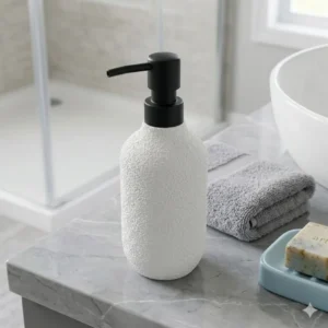 DISPENSER SIMIL PIEDRA SILUETA BLANCO