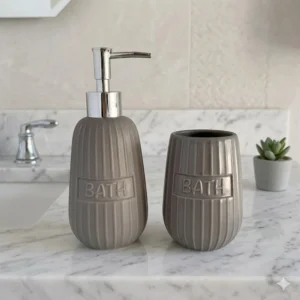 SET X 2 PIEZAS ABRIL GRIS