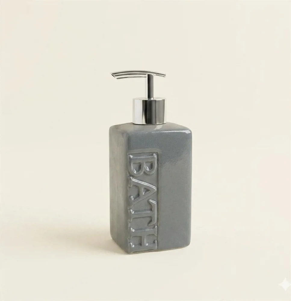 DISPENSER PARA JABON LIQUIDO RECTO "BATH" DE CERAMICA - Imagen 2