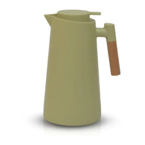 JARRA TERMICA VERDE CON ASA BAMBOO 1 LTR.