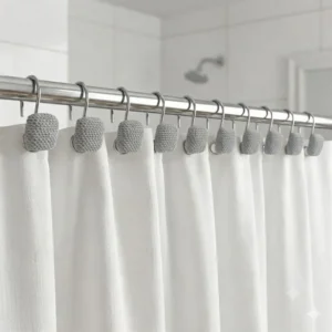 GANCHO CORTINA DE BAÑO ESCARLET GRIS