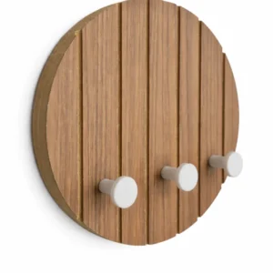 PORTA LLAVES TIERRA – RANURADO GANCHO BLANCO 17 CM DIAMETRO