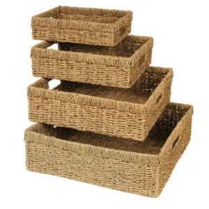 CAJA ORGANIZADORA DE FIBRA SEAGRASS