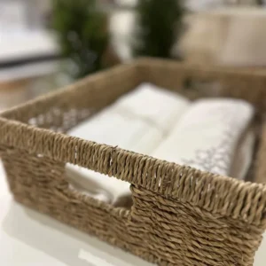 CAJA ORGANIZADORA DE FIBRA SEAGRASS