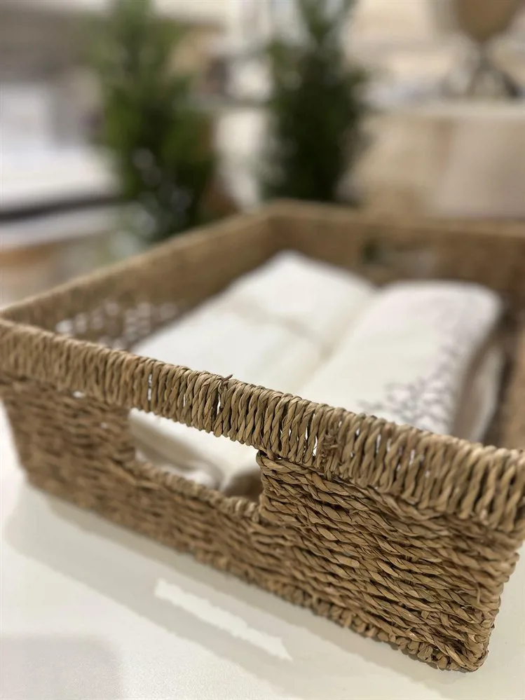 CAJA ORGANIZADORA DE FIBRA SEAGRASS