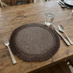 PLATO DE SITIO MYCONOS MARRON