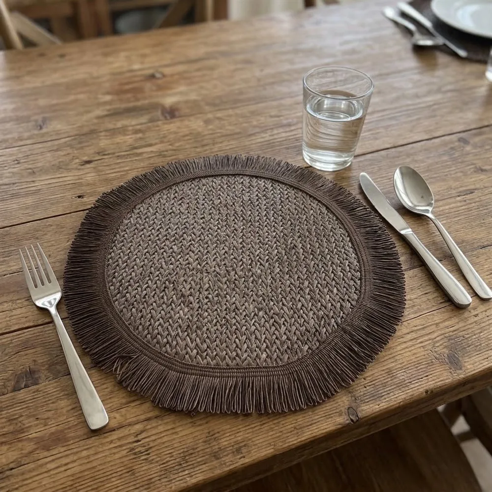 PLATO DE SITIO MYCONOS MARRON