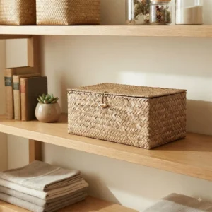 CAJA CON TAPA INDIA SEAGRASS