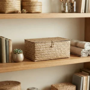 CAJA CON TAPA INDIA SEAGRASS