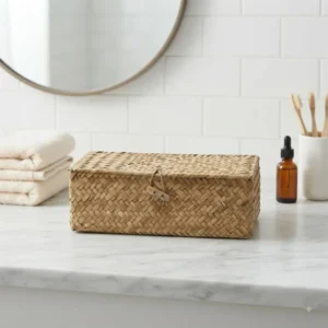 CAJA CON TAPA INDIA SEAGRASS