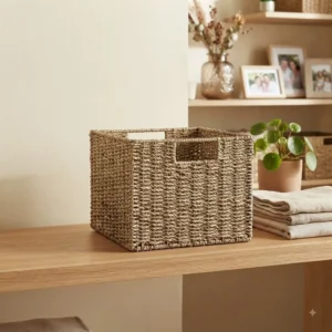 CAJA SEAGRASS 25 CM FRENTE X 29 CM PROF X 20 CM ALTO