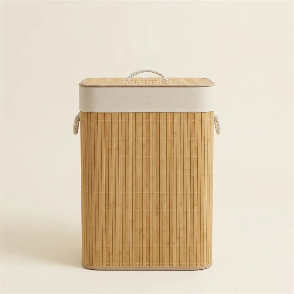 CESTO DE RORA BAMBOO CON TAPA - Imagen 2