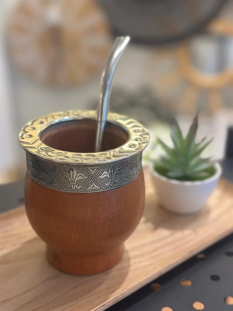 MATE IMPERIAL ALGARROBO CINCELADO - Imagen 2