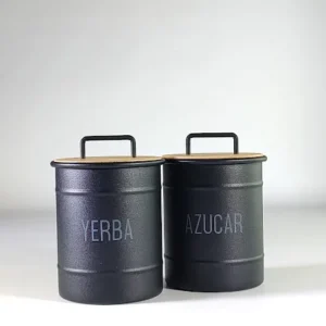 TARRO AZUCAR ECO ALUMINIO Y BAMBOO