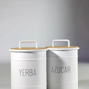 TARRO AZUCAR ECO ALUMINIO Y BAMBOO