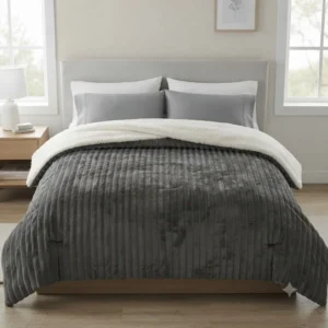 EDREDON MOLLIS KING BEIGE OSCURO