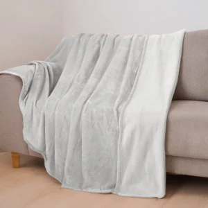 FRAZADA FLANNEL KIG GRIS CLARO