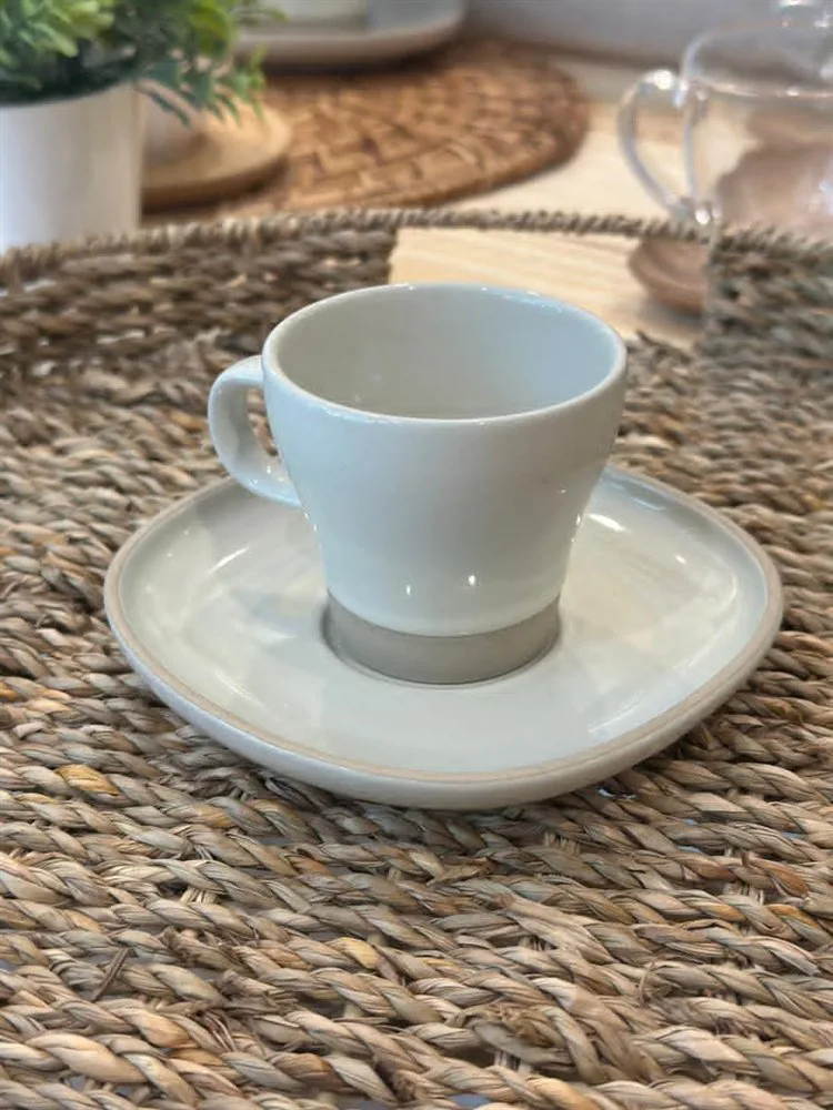 SET DE TAZA Y PLATO BUDAPEST GREY X 6 UNIDADES - Imagen 4
