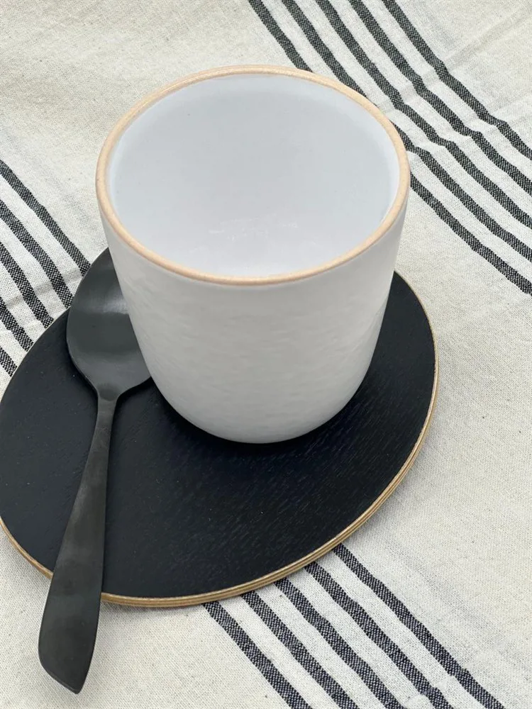 MUG SIN ASA TOZEUR NEO BLANCO BORDE NATURAL - Imagen 4