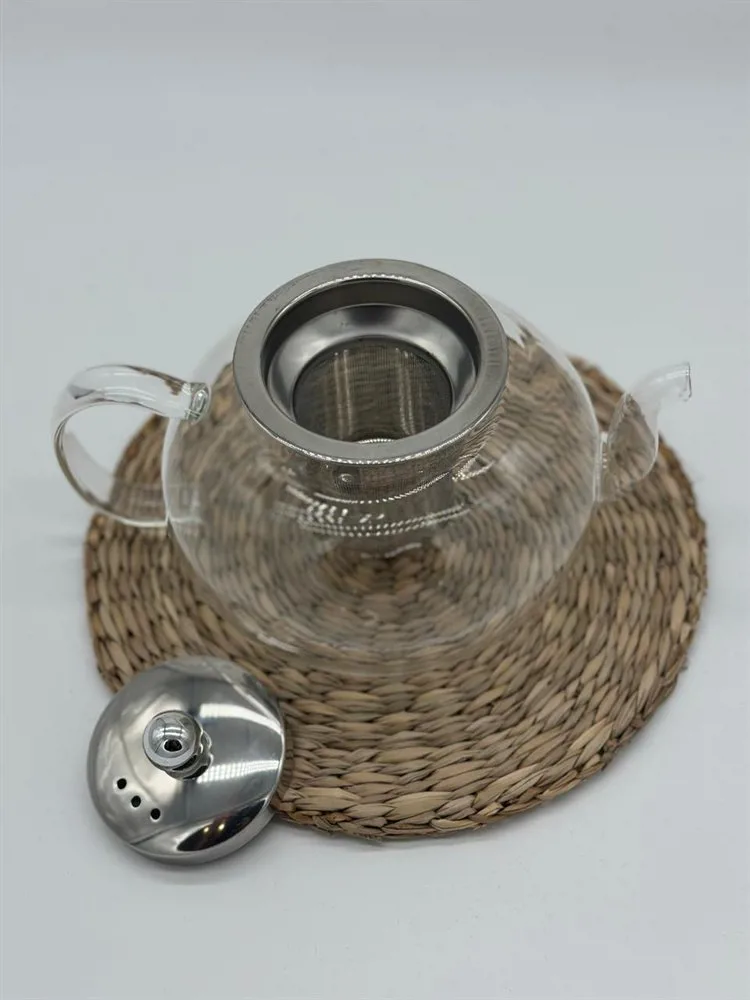 TETERA DE VIDRIO CON INFUSOR Y TAPA DE ACERO - Imagen 5