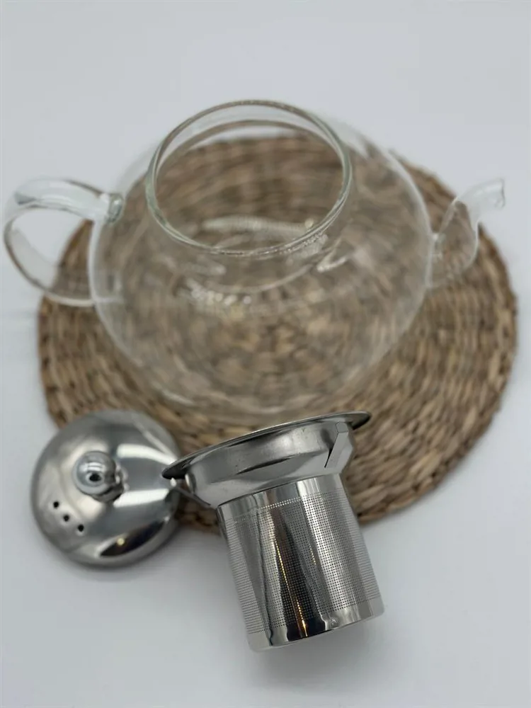 TETERA DE VIDRIO CON INFUSOR Y TAPA DE ACERO - Imagen 4