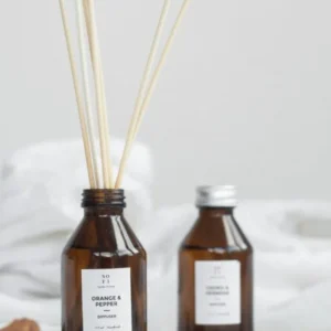 MINI DIFFUSER VIDRIO AMBAR JAZMIN GARDENIA X 125 ML