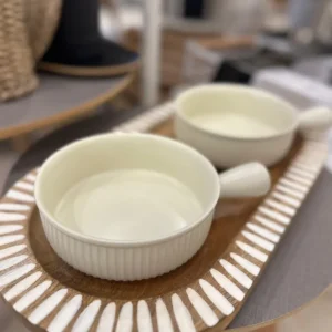 COPETINERO DE CERAMICA CREAM
