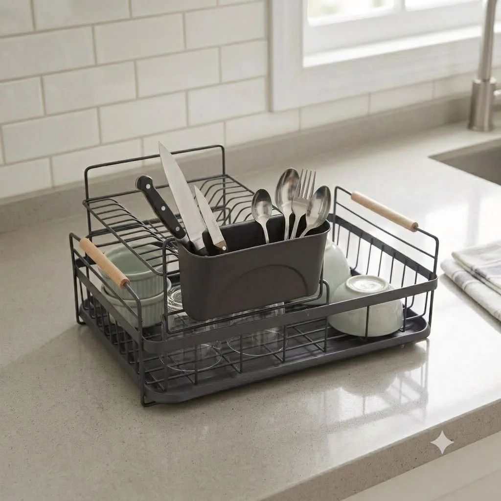 ESCURRIDOR DE PLATOS CON PORTA UTENSILIOS - Imagen 4