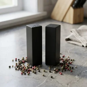 SET DE SALERO Y PIMENTERO DE ACERO INOXIDABLE BLACK