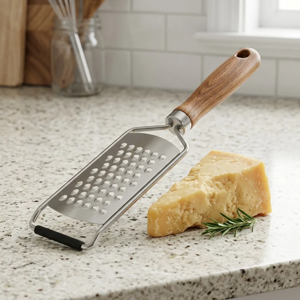 RALLADOR CON MANGO DE MADERA DE ACACIA
