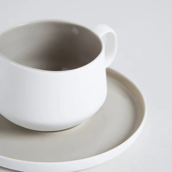 TAZA Y PLATO RAVELLO 200 ML - Imagen 2