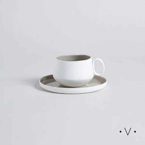 TAZA Y PLATO RAVELLO 200 ML