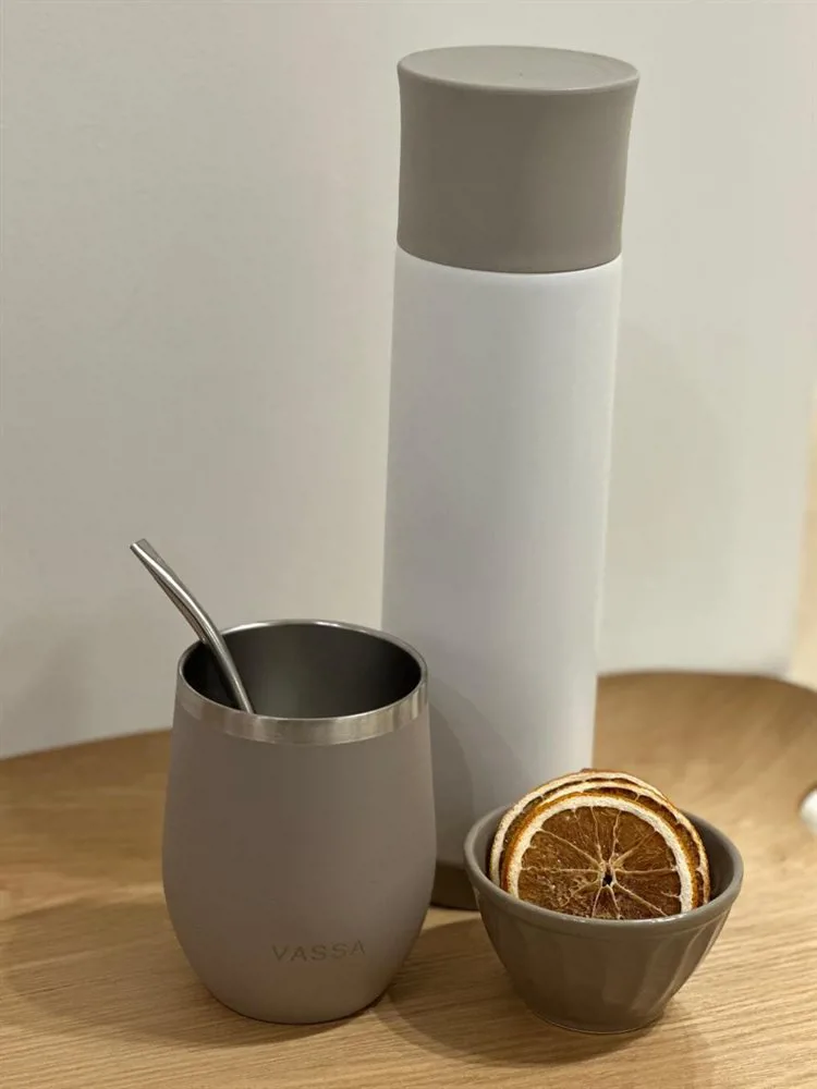 MATE DE ACERO INOXIDABLE GRIS - Imagen 4