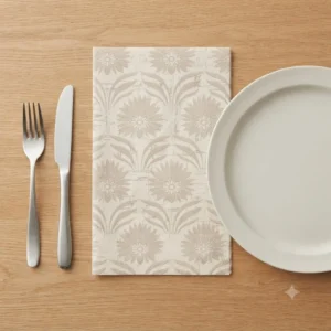 SERVILLETA RECTANGULAR DE PAPEL RETRO
