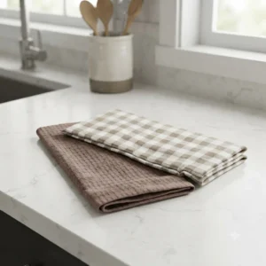 REPASADOR DE COCINA SET X 2 BEIGE OSCURO