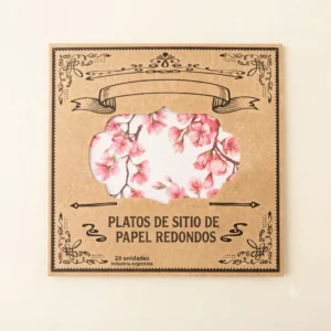 PLATO DE SITIO RED. PAPEL CEREZOS