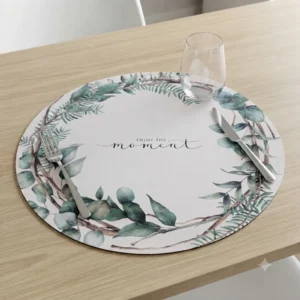 PLATO DE SITIO RED. DE PAPEL EUCALIPTO