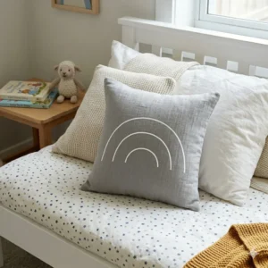 FUNDA GASA C/ ARCOIRIS GRIS