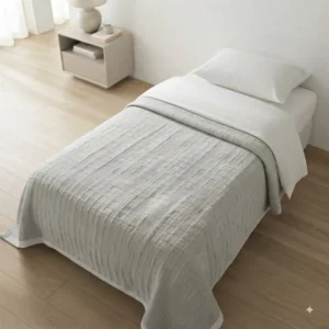 CUBRECAMA  WAFFLE GRIS TWIN