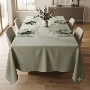 MANTEL TUSOR RECTANGULAR LISO  GRIS