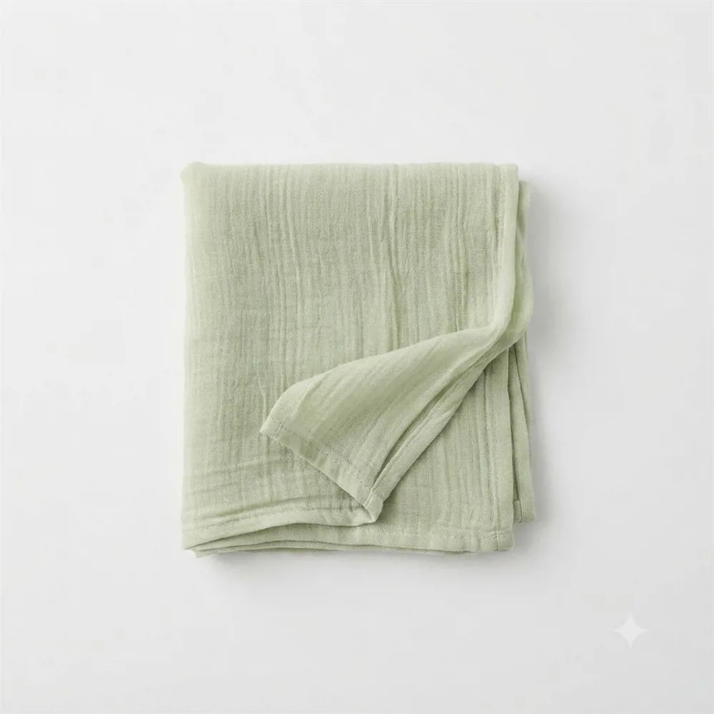 MANTEL RECTANGULAR LISO GASA VERDE - Imagen 2