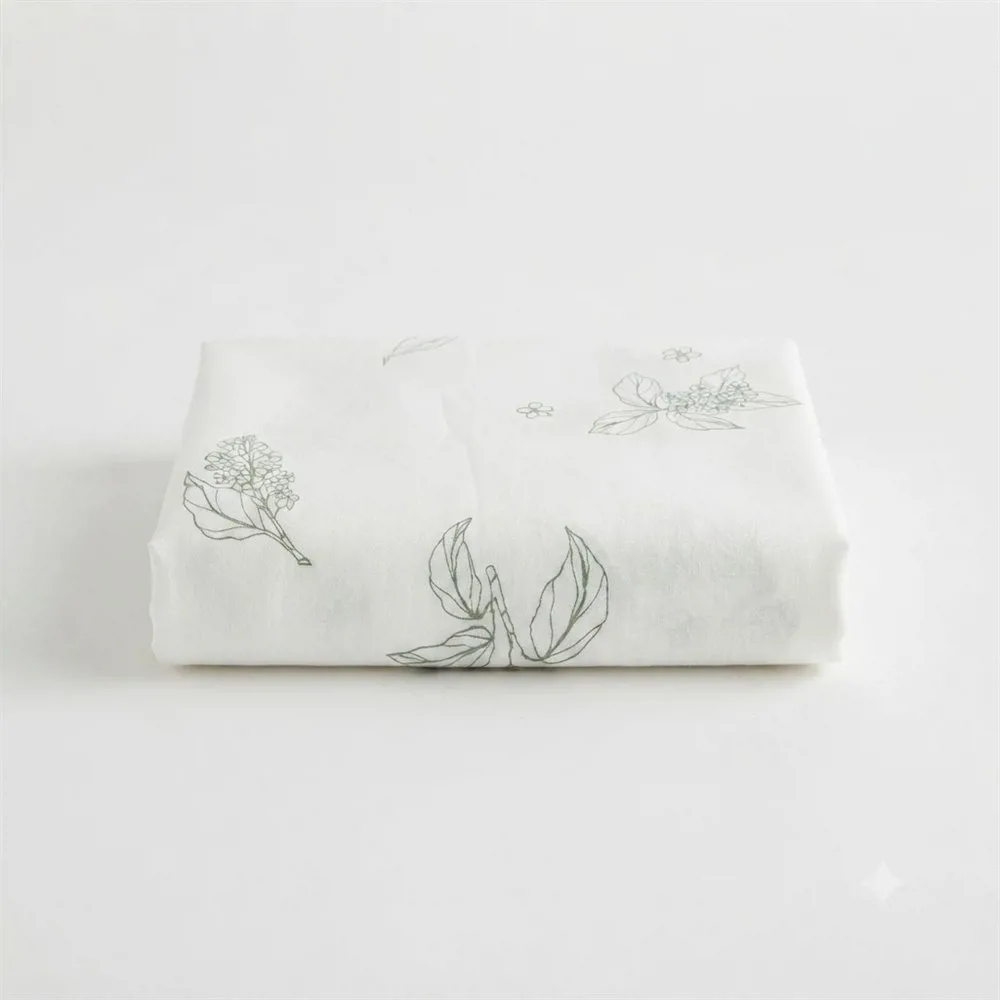 MANTEL RECTANGULAR GASA ESTAMPADO CON RELIEVE BLANCO - Imagen 2