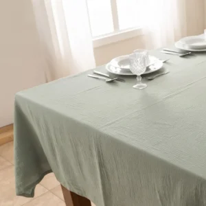 MANTEL RECTANGULAR GASA VERDE