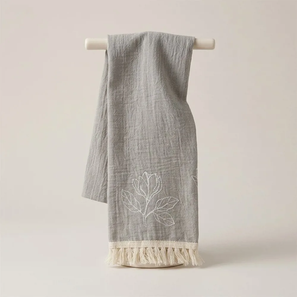 TOALLA DE VISITA GASA PREMIUM ESTAMPADA C/ RELIEVE