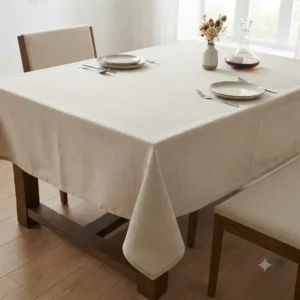 MANTEL TUSOR CUADRADO  LISO GRIS