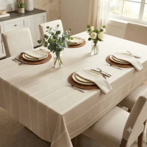 MANTEL TUSOR CADENA BEIGE